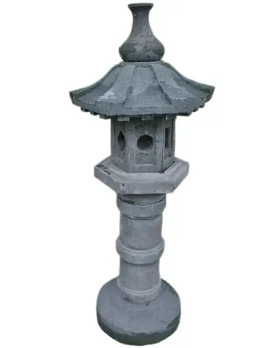 Product image of the product “Japanese garden lantern, model Kasuga, natural stone - (Andesite), in the sizes from 80cm to 150cm ”